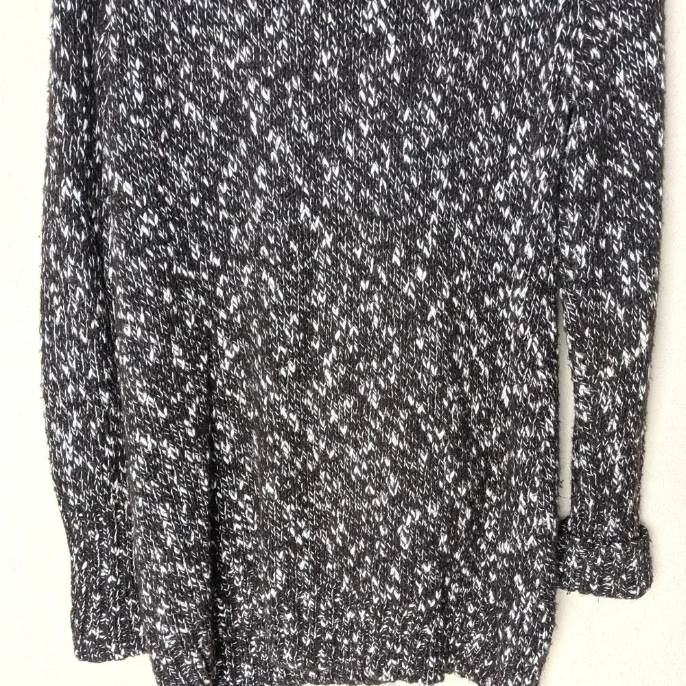 Chico's Wool-Blend‎ Marled Zip-Up Sweater Jacket Brown, Size L Oversized Tunic